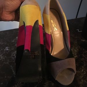 Multi colored heels Multi colored heels