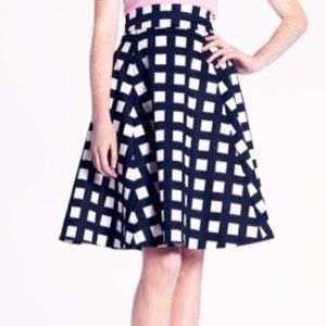 Kate Spade M (fits like a 4) windowpane skirt