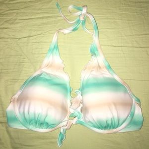Victoria's Secret Ruffle Halter Bikini Top