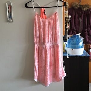 Express bright pink dress