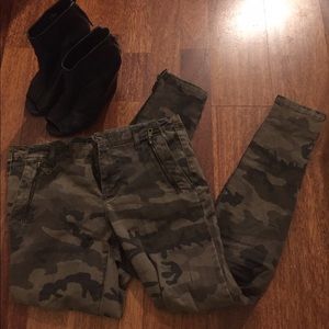 Camo Zara skinny jeans