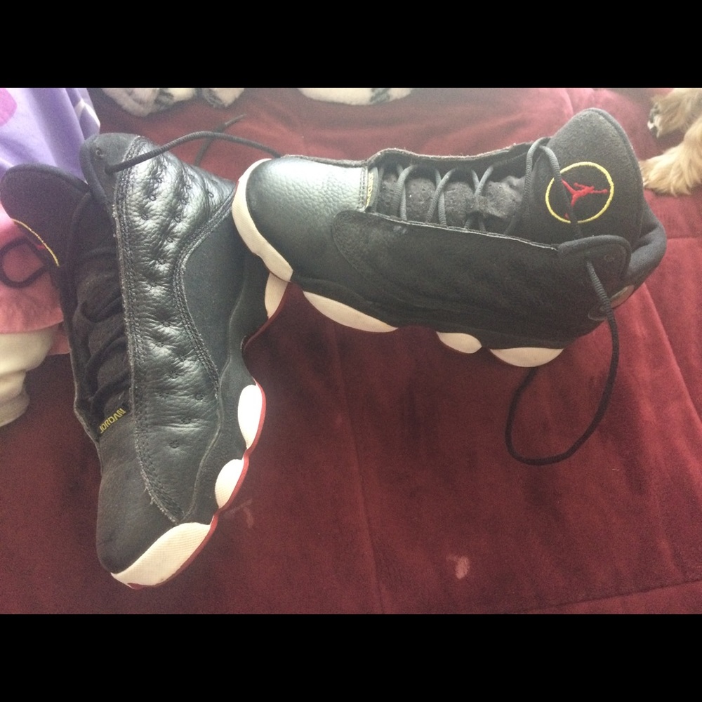 Jordan's 13 red and black