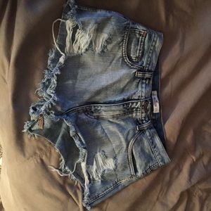 Hollister Light Washed High Waisted Shorts!