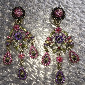 FUN! FABULOUS! Heidi Daus 3" Chandelier Earrings!