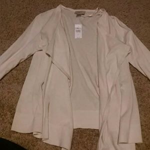 Loft cream open sweater