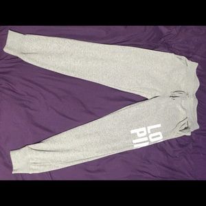 PINK grey sweatpants