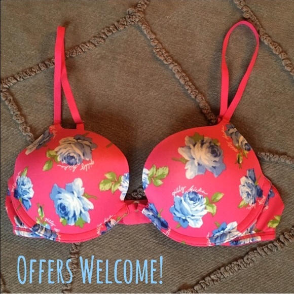 Gilly Hicks Other - NWOT Pink Floral Push Up Bra