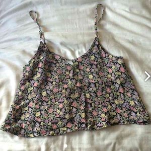 Brandy Melville Floral Crop Top