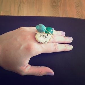 Handmade stone ring
