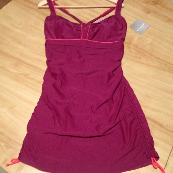 Athleta swim-dress with built in bra.