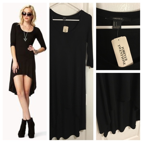 Forever 21 Dresses & Skirts - Forever 21 black high low dress