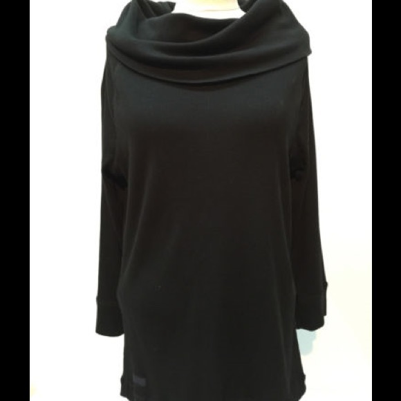 Ralph Lauren Long Sleeve Black Cowl Neck Size XS