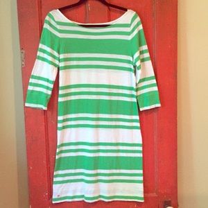 ❗️SALE❗️Lilly Pulitzer Green Stripe Cotton Dress