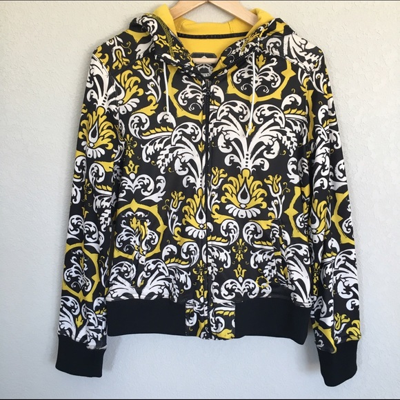 Black & Yellow Fleece Hoodie by Empyre