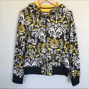 Black & Yellow Fleece Hoodie by Empyre