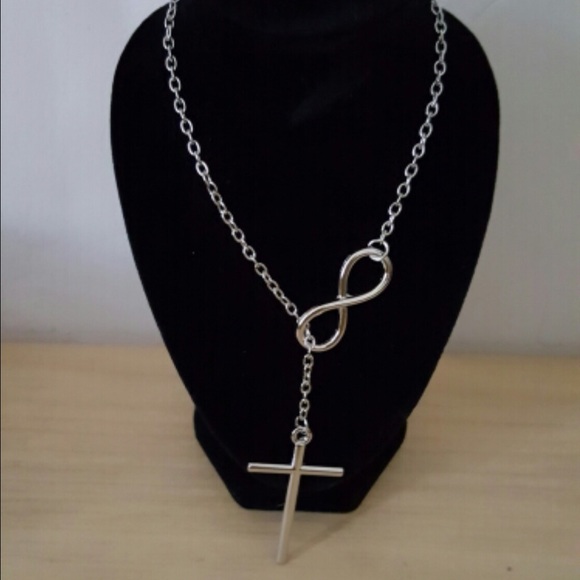 Infinity Cross Necklace - Picture 3 of 4