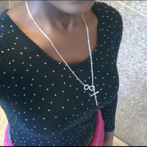 Infinity Cross Necklace - Picture 2 of 4