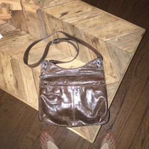 Leather cross body bag
