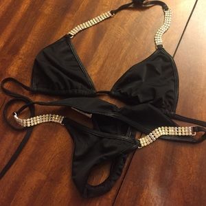 Black Competition Suit Bikini Small