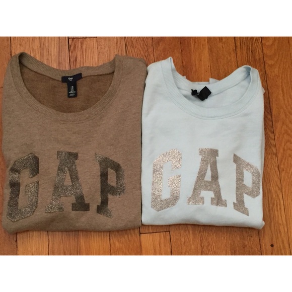 Gap Fleece Pullover Set of Brown n Powder Blue SzM