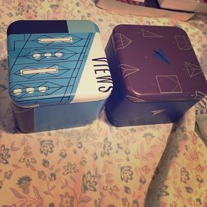 Two fossil watch boxes