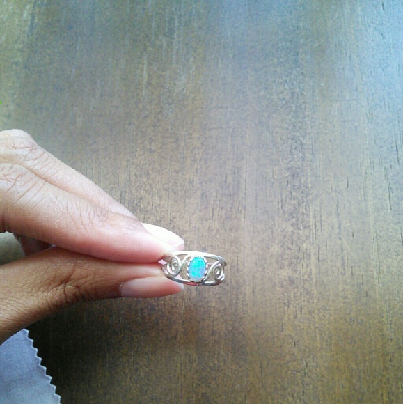 Blue Opal Ring 💕reserved💕