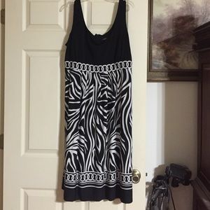 22W Black and White Plus Summer Dress