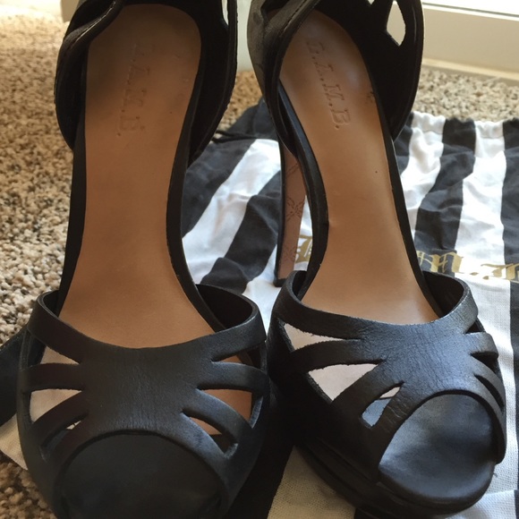 L.A.M.B stiletto platform heels