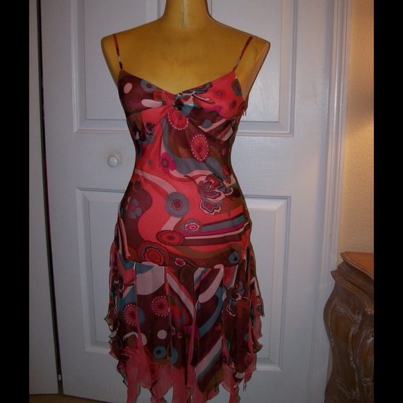 Sue Wong - Silk Handkerchief Dress - NWOT