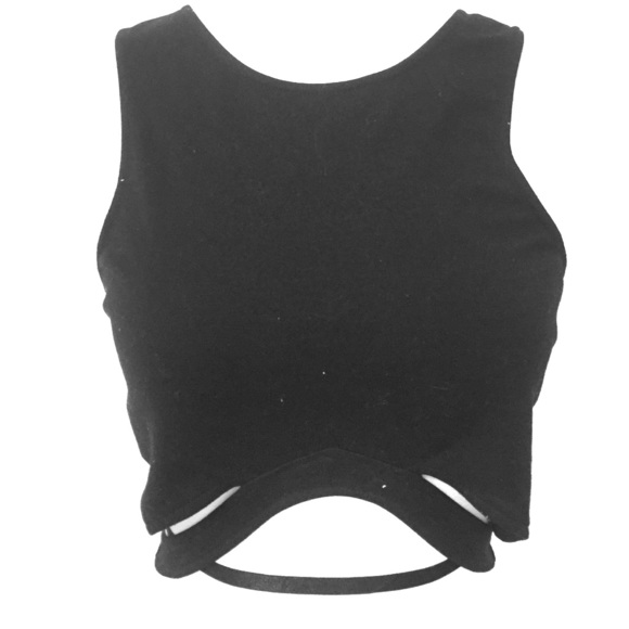 Black crop top