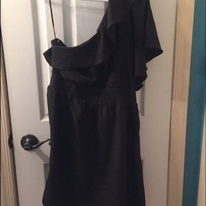 Black one shoulder dress! Size large