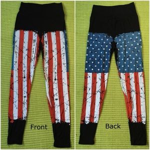 American leggings! Brand New Patriotic Leggings