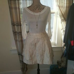 Golden brocade skirt