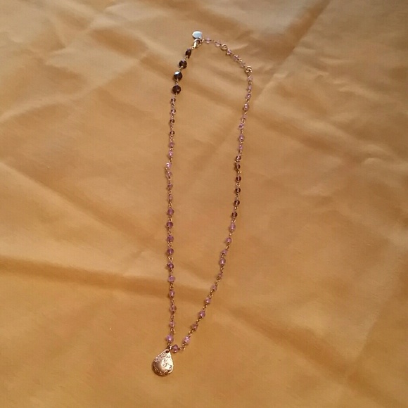 Pastel beaded necklace.