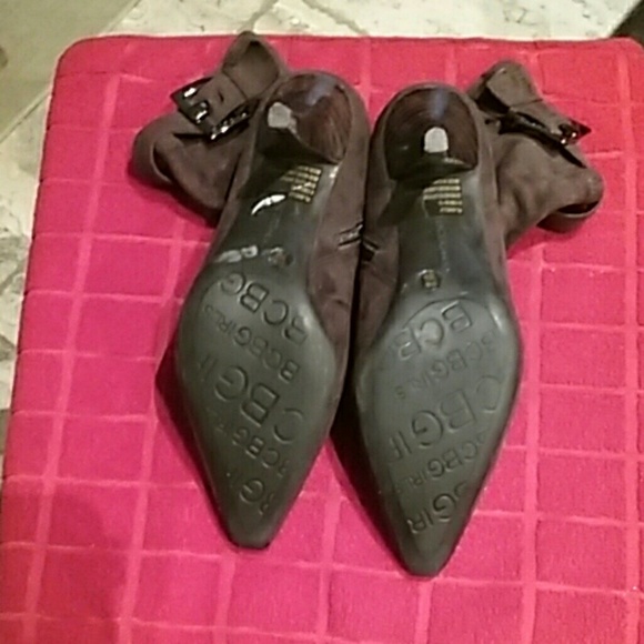 Suede Brown Ankle Booties - Picture 3 of 3