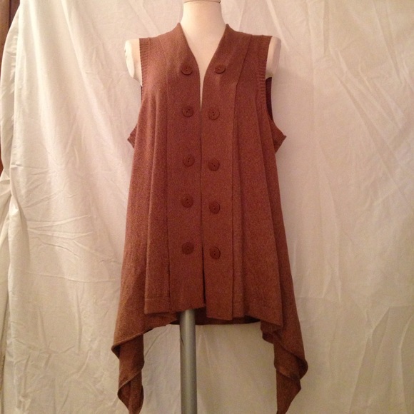 CJ banks 2x brown cardigan
