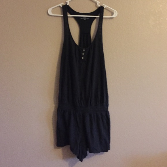 Black VS racerback romper