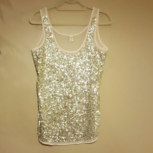 Sequin tank top