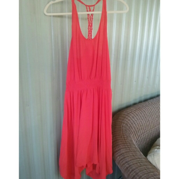 Orange Flowy Dress