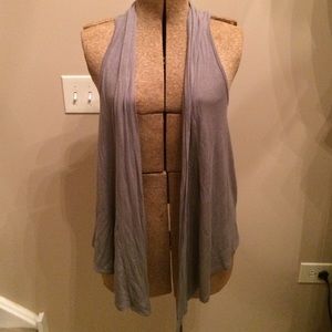 Grey cardigan vest