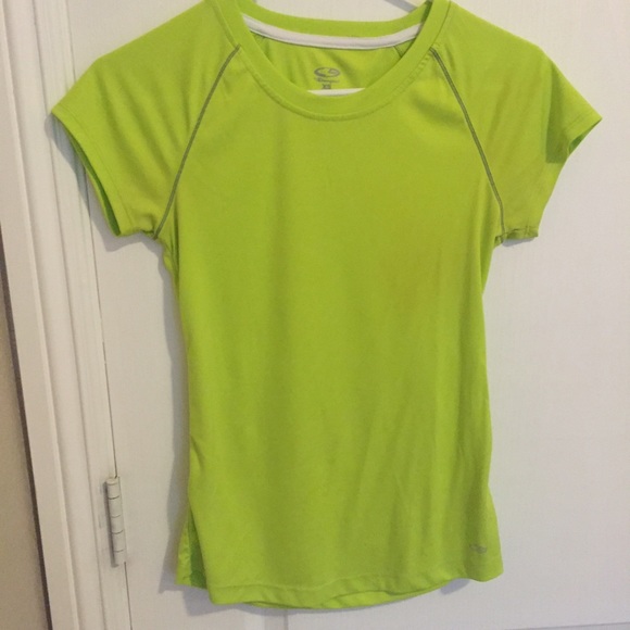 Lime green compression tee