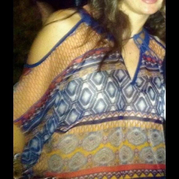 Romeo and Juliet sheer print top.