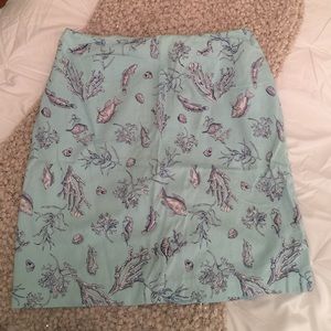 Talbots Sea Life Print skirt