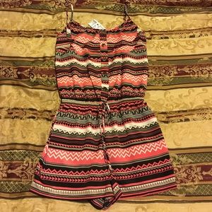 Tribal Print Romper