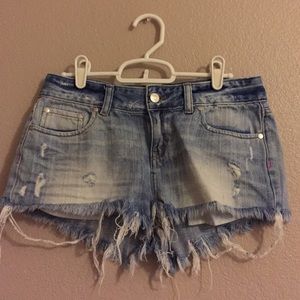 VS PINK distressed shorts