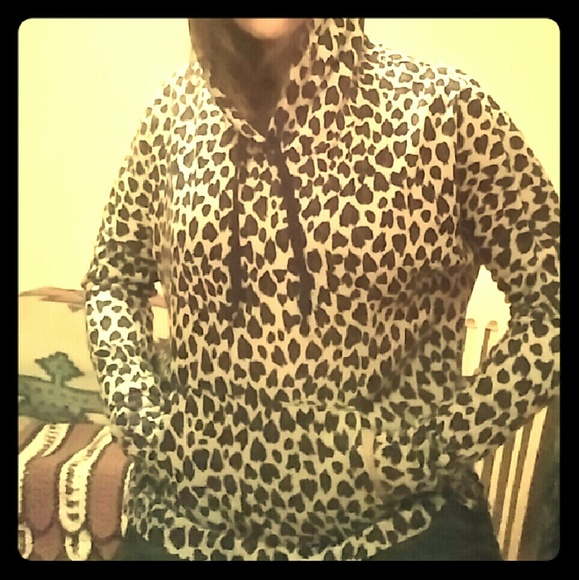 t/o sweaters, Cheetah print hoodie