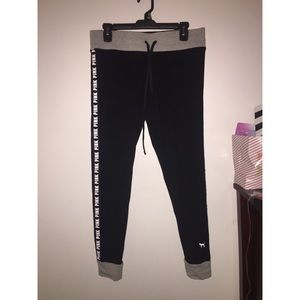 Victoria secrets Pink black leggings