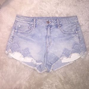 Denim shorts
