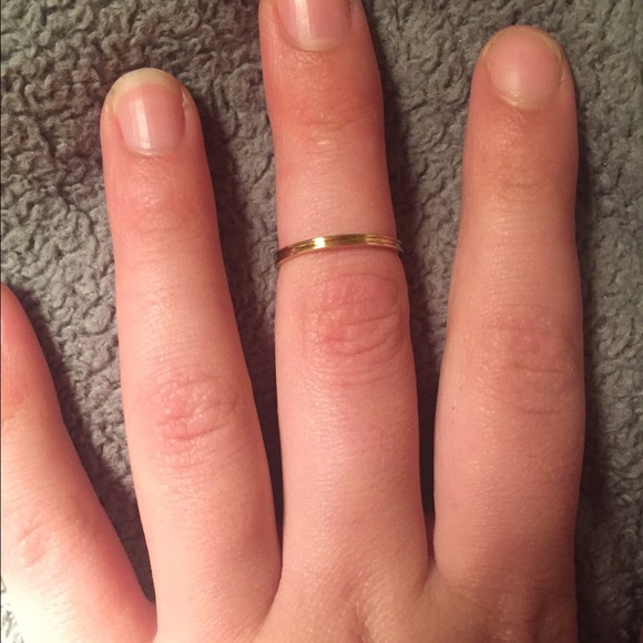 Gold midi rings $3 each, or $12 for all 6 - Picture 2 of 4