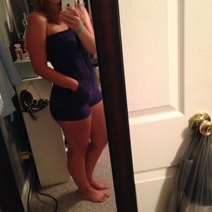 Navy blue romper